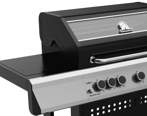 Grillfuerst Gasgrill S530G Gusseisen Schwarz Silber