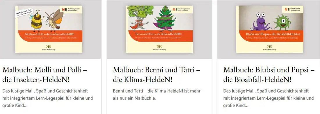 [Lokal Baden-Württemberg] Gratis: HeldeN!-Produkte z.B. 3 Malbücher und Mehrwegtaschen
