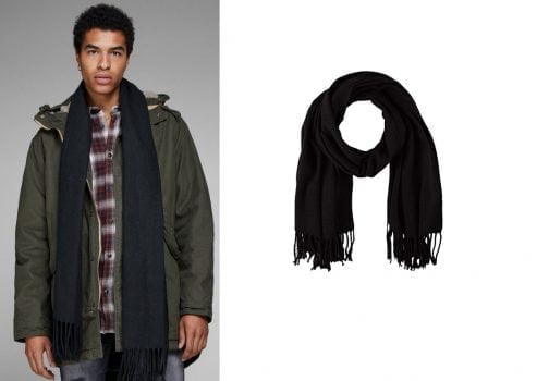 JACK JONES Herren Jacsolid Woven Scarf Noos Schal