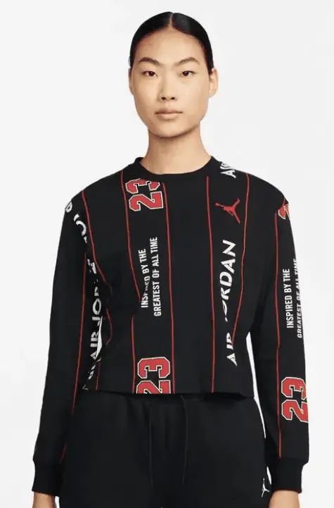 Jordan Damen Longsleeve Shirt (Gr. XS bis L) für 23,99 € inkl. Versand (statt 39,99 €)