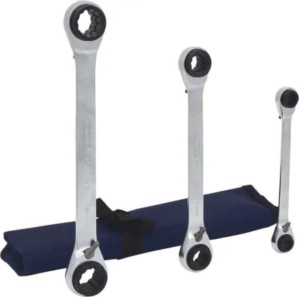 KS Tools 4 in 1 GEARplus umschaltbar Doppel-Ratschenringschlüssel-Satz 3-teilig für 39,08 € inkl. Versand
