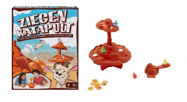 Mattel Games GKF07 ZIEGENKATAPULT Kinderspiel