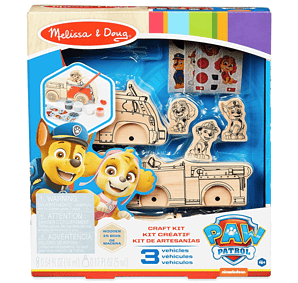 Melissa Doug 33266 Paw Patrol Holz Bastelset – Fahrzeuge Mehrfarbig Amazon.de Spielzeug