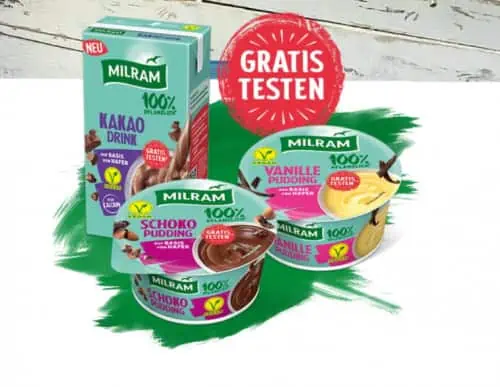 Milram Pflanzlicher Kakao oder Pudding Gratis Testen (100% Cashback)