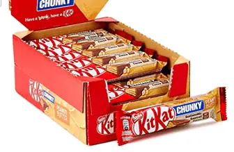 NESTLE KITKAT CHUNKY Peanut Butter Schokoriegel Knusper Riegel mit Erdnusscreme knuspriger Waffel