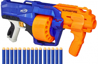 Nerf N Strike Elite Surgefire Spielzeugblaster mit Trommelmagazin in recycelbarer Verpackung  Amaz