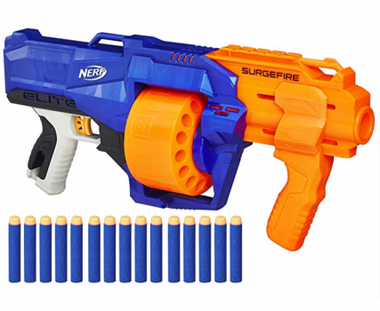 Nerf N Strike Elite Surgefire Spielzeugblaster mit Trommelmagazin in recycelbarer Verpackung  Amaz