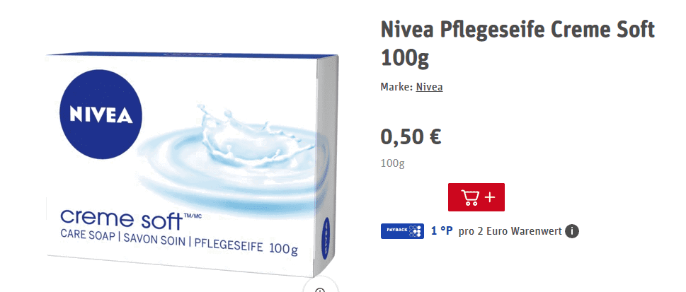 Nivea Pflegeseife Creme Soft 100G Bei Rewe Online Bestellen