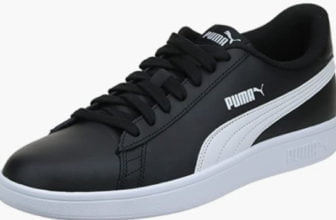 PUMA Unisex Smash V2 L Sneaker Black White 40 5 EU Amazon de Fashion