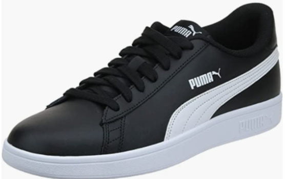 PUMA Unisex Smash V2 L Sneaker Black White 40 5 EU Amazon de Fashion