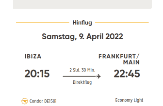 Passagierdaten Condor