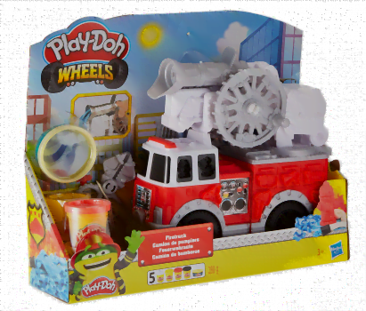 Play Doh E6103EU5 Wheels Feuerwehrauto Spielzeug mit 5 Dosen einschliesslich Wasserknete für fantasi