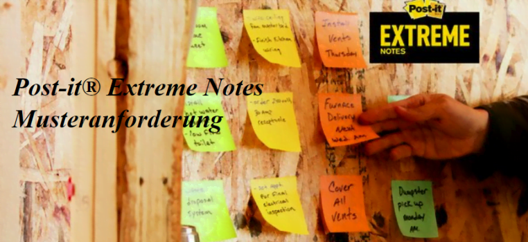 Post it® Extreme Notes Musteranforderung