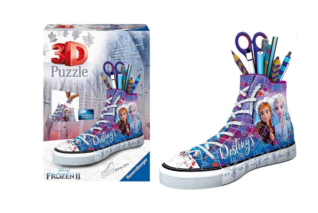 Ravensburger 3D Puzzle 12121 Sneaker Disney Frozen 2 Praktischer Stiftehalter 22