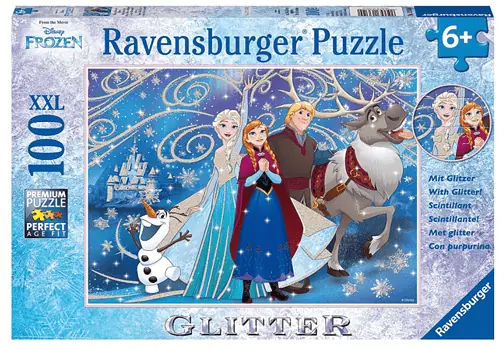 Ravensburger Kinderpuzzle 13610 Frozen Glitzernder Schnee Disney Frozen Puzzle fuer Kinder ab 6 1