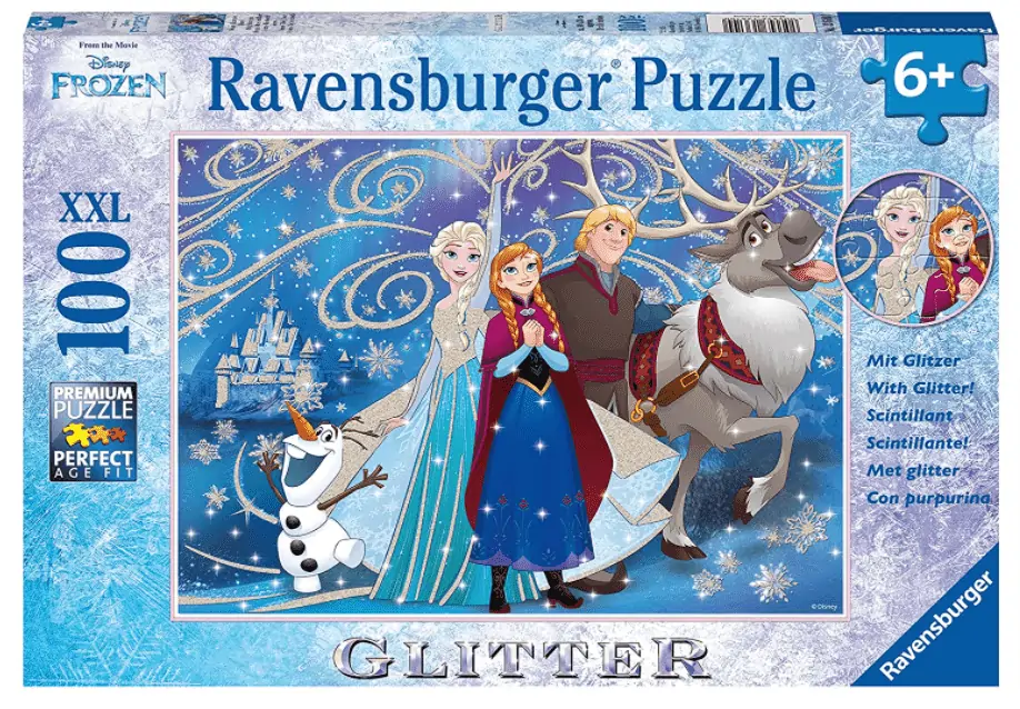 Ravensburger Kinderpuzzle – 13610 Frozen – Glitzernder Schnee für 5,01 € inkl. Prime-Versand (statt 8,89 €)