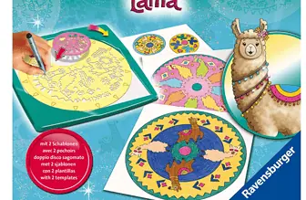 Ravensburger Mandala Designer Lama 28519 Zeichnen lernen fuer Kinder ab 6 Jahren Kreatives Zeichen 1 3