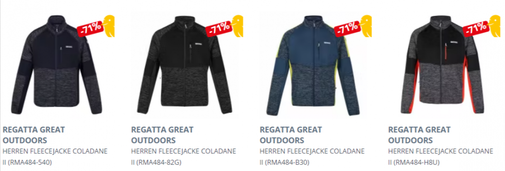 Regatta Herren Fleecejacke Coladane II e1646761419987