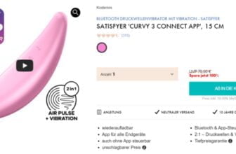 Satisfyer Curvy 3 Connect App Bluetooth Druckwellenvibrator mit Vibration e1673094022102