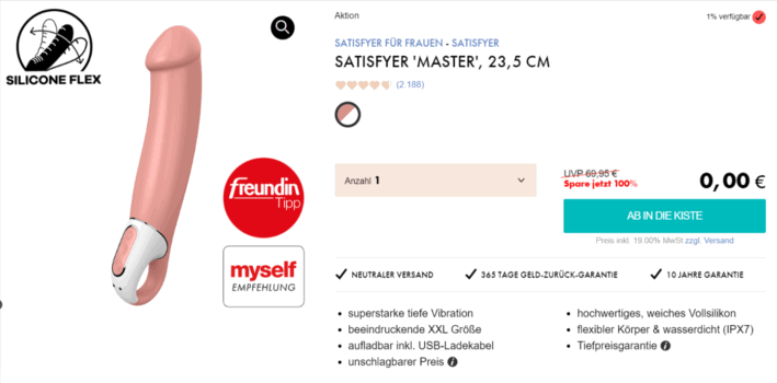 Satisfyer Master G Punkt Vibrator