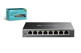 TP Link TL SG108E Managed Switch 8 Port Gigabit Ethernet LAN Switch