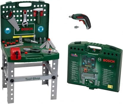 Theo Klein 8676 Tool Shop mit Bosch Akkuschrauber e1646563052484