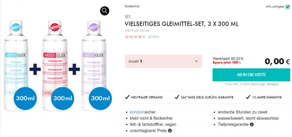 EIS DE: Vielseitiges Gleitmittel-Set (3 x 300 ml) & 6 Gratisartikel für 0 € (MBW 29,95 €) 🍨
