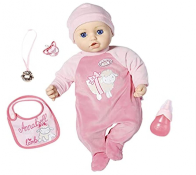 Zapf Creation 706299 Baby Annabell Annabell 43 cm weiche Puppe mit 8 lebensechten Sound und Beweg