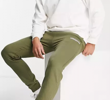 ellesse – Jogginghose in Khaki mit Logo   ASOS 1