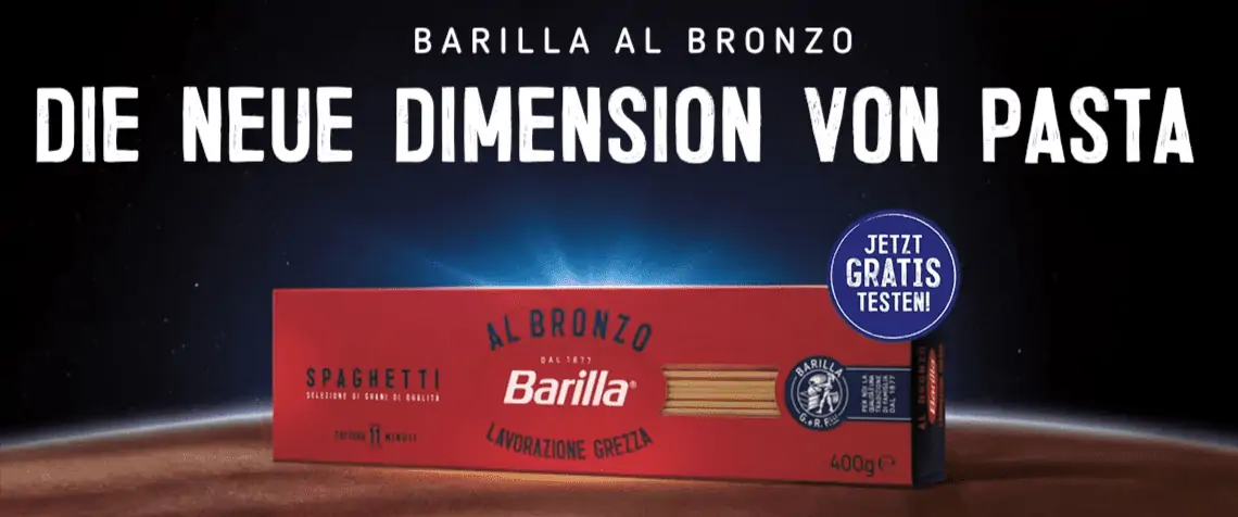 Gratis Testen: Barilla AL BRONZO kostenlos dank Cashback