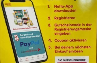 5 E fuer Neu Registrierungen in der Netto App