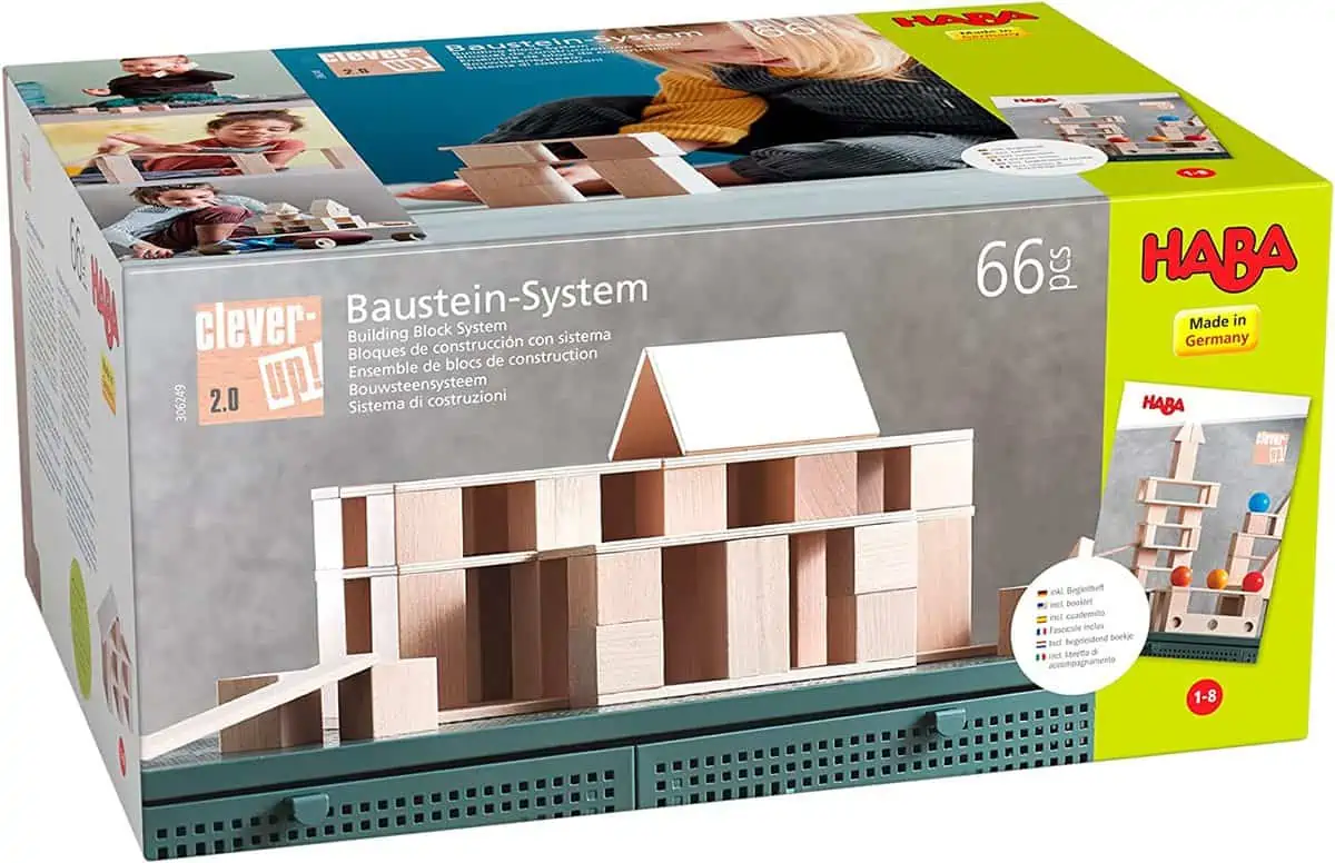 HABA 306249 – Baustein-System Clever-Up! 2.0, Bau- und Entdeckersteine (nur noch 16 Stück) für 26,96 € [Prime] statt 41,94 €