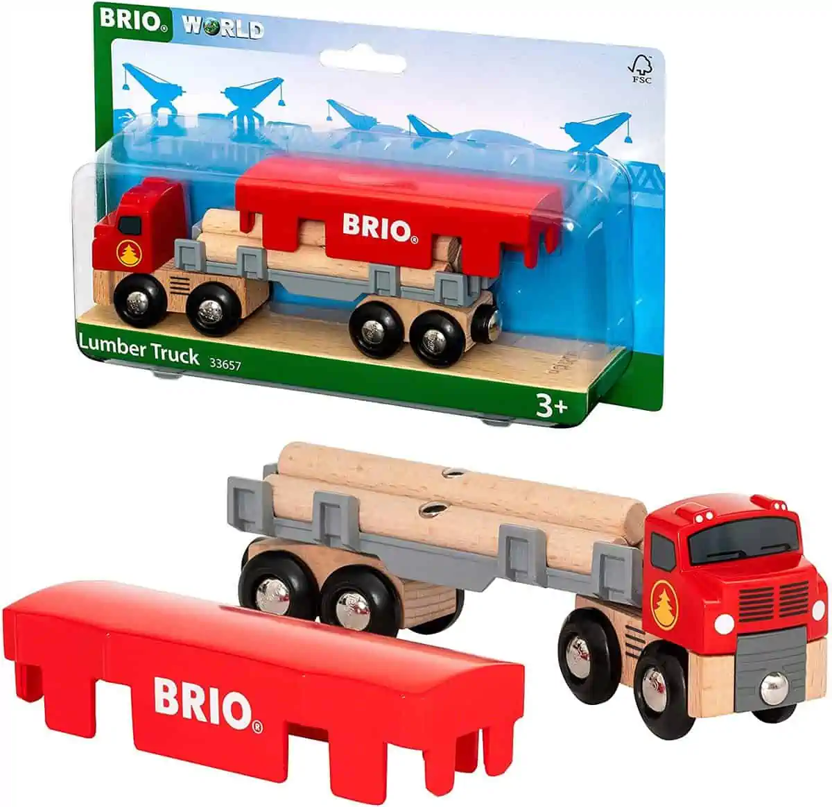 BRIO Bahn 33657 – Holztransporter mit Magnetladung für 7,50 € [Prime] statt 12,99 €