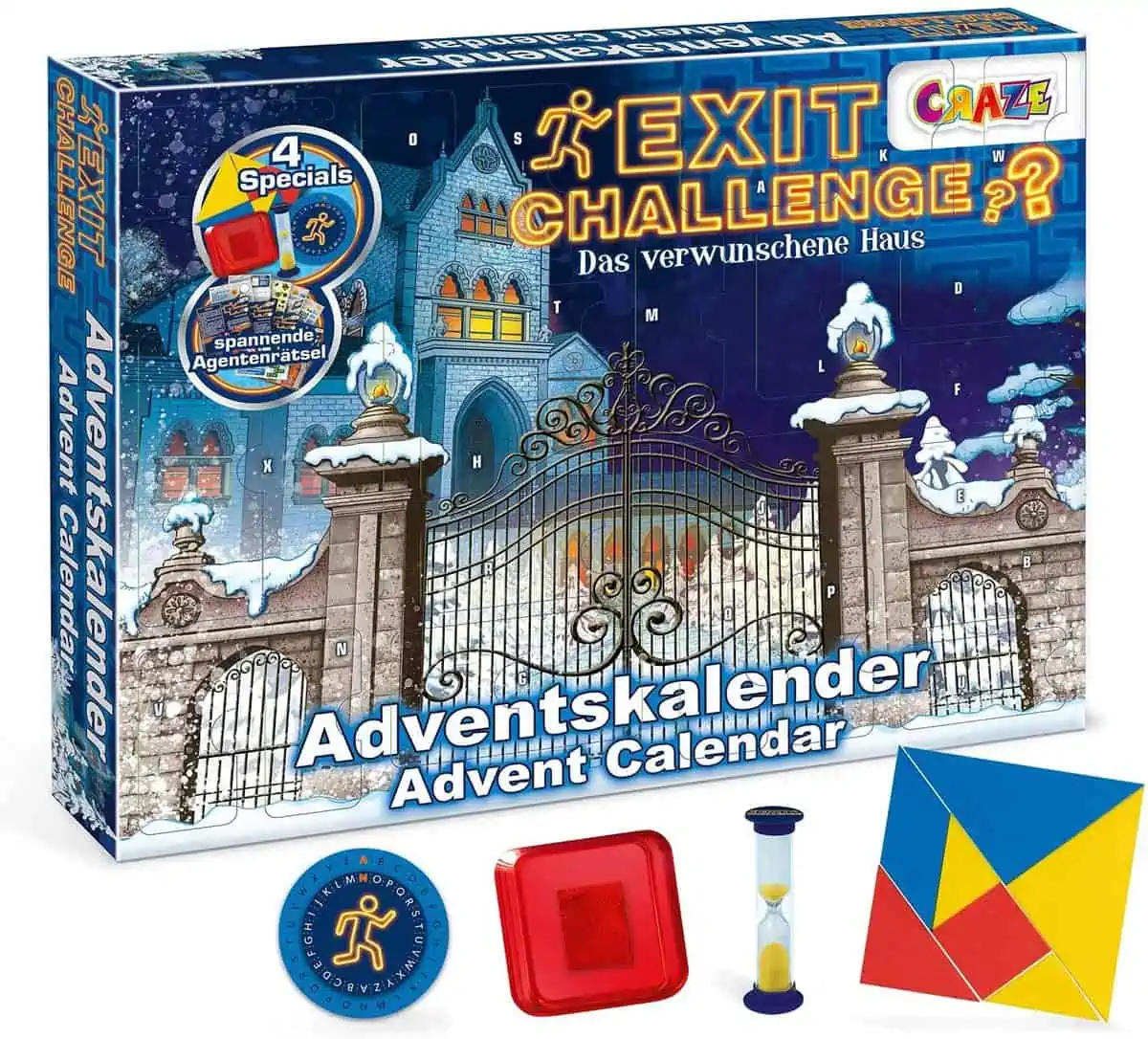CRAZE Adventskalender EXIT CHALLENGE Escape Game Weihnachtskalender 2021 für 8,09 € [Prime] statt 14,10 €