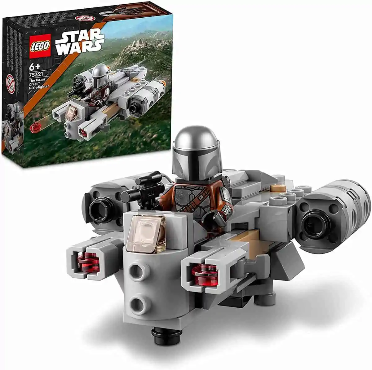 LEGO (75321) Star Wars Razor Crest Microfighter mit Mandalorianischem Kanonenboot & Mandalorianer-Figur für 6,63 € [Prime] statt 10,44 €