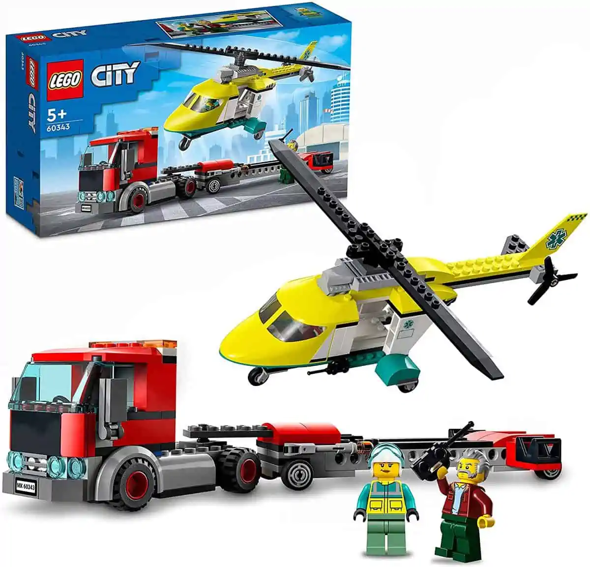 LEGO City – Hubschrauber Transporter (60343) für 16,76 € [Prime] statt 21,71 €