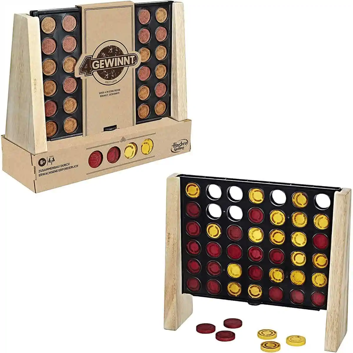Hasbro 4 gewinnt Rustic Woods für 11,21 € [Prime] statt 14,59 €