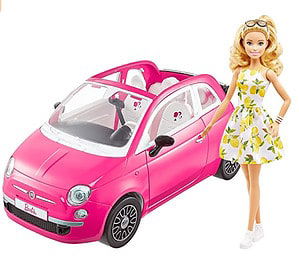 Barbie Gxr57 Puppe Und Fiat Viersitzer Und Barbie Puppe Mit Moden Und Accessoires Geschenk Für K