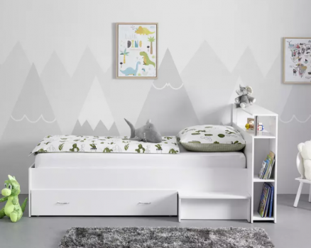 Bessagi Kids Kinder Juniorbett Nika mit Stauraum e1649861004749