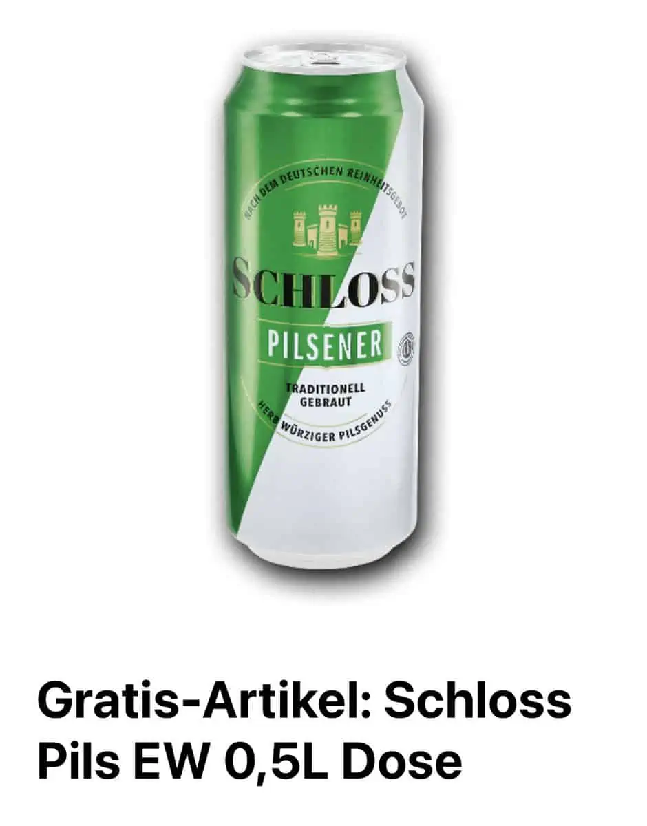 Gratis: Feinstes Schloss Pils 0,5 Liter (Netto App) ab 31.07.-05.08.