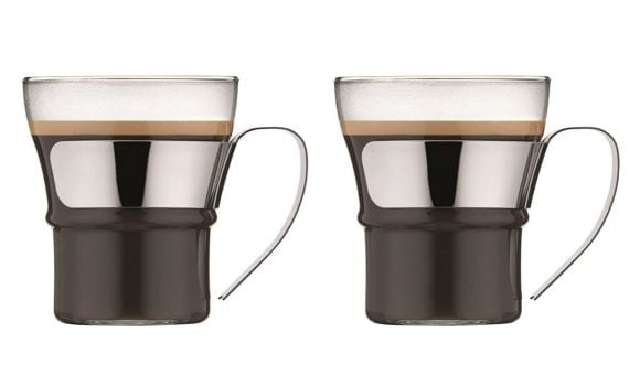 Bodum 4552 16 ASSAM 2 teiliges Kaffeeglas Set