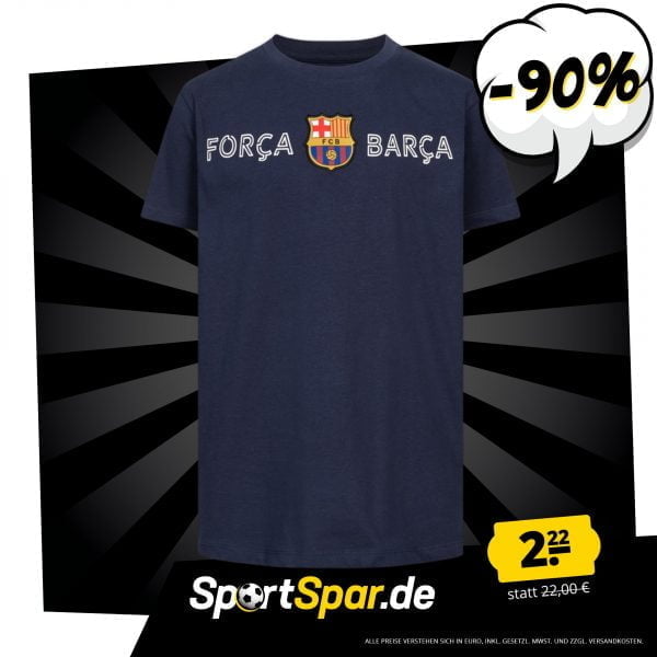 Fc Barcelona Forca Barca Kinder T-Shirt