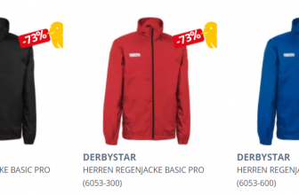 Derbystar Herren Basic Pro Regenjacke e1651061010895