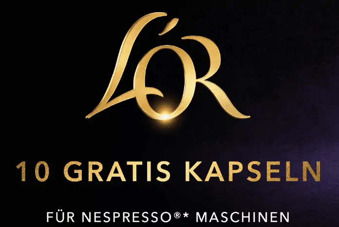 Gratis: L´or 10er Kaffeekapseln für Nespressomaschine kostenlos bestellen [Userdeal]
