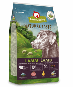 Granatapet Natural Taste Lamm Hoher Fleischanteil Trockenfutter Fuer Hunde Hundefutter Ohne Getrei