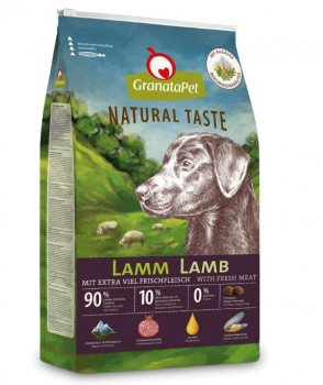 GranataPet Natural Taste Lamm hoher Fleischanteil Trockenfutter fuer Hunde Hundefutter ohne Getrei