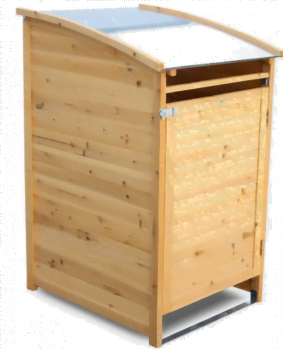 Habau 3151 Muelltonnenbox 240 Liter 81 x 92 x 124 cm   Amazon.de  Garten