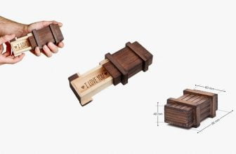 I Love You Raetselbox Magische Geschenk Box aus Holz