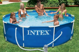 Intex 28202GN Metal Frame Pool Aufstellpool O 305 x 76 cmBlau   Amazon.de  Garten