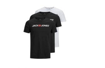 JACK JONES Male T Shirt 3er Pack